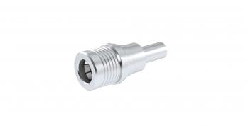 Radiall-R123072000W RF-Steckverbinder Conn QMA 0Hz to 6GHz 50Ohm Crimp ST Cable Mount PL Nickel Phosphorous Gold