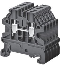 Omron-XW5T-S2.5-1.1-1 Connector Terminal Blocks Conn Feed-Through Terminal Block 2 POS Screw DIN Rail 20A