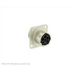 Conn Circular SKT 6 POS ST Flange Mount 6 Terminal 1 Port