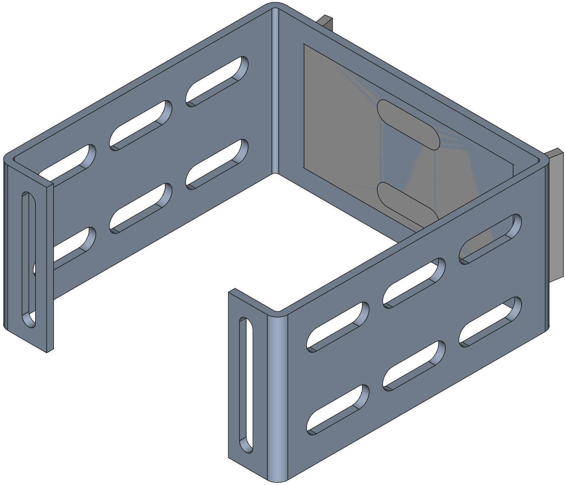 Hammond Manufacturing-CWJO4 Accessori per cavi Wiring Ducts Joiner Square Screw