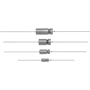 Vishay-138D905X0125F2 Condensateur humide au tantale Cap Tant Wet 9uF 125V 20% (7.92 X 20.22mm) Axial 15 Ohm 125°C Tray