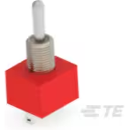 TE Connectivity-A213SYZQ04 Switch Toggle Switch Toggle ON ON (ON) SP3T Bat Lever Wire Lug 5A 250VAC 28VDC Panel Mount with Threads Bulk