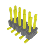 Conn Unshrouded Header HDR 10 POS 2.54mm Solder ST Top Entry SMD Tube