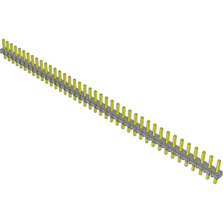 Samtec-MTLW-140-05-G-S-170 Steckverbinderleisten und Leiterplattenbuchsen Conn Unshrouded Header HDR 40 POS 2.54mm Solder ST Top Entry Thru-Hole Bulk