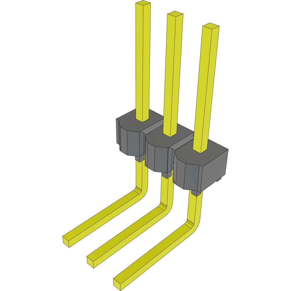 Samtec-HMTSW-103-10-G-S-320-RE 连接器插头及 PCB 插座 Conn Unshrouded Header HDR 3 POS 2.54mm Solder RA Side Entry Thru-Hole Bulk