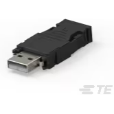 TE Connectivity-2013798-1 Connector USB Conn USB 2.0 Type A PL 4 POS Solder ST Cable Mount 4 Terminal 1 Port Tray