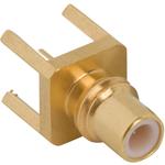 Conn SMC 0Hz to 4GHz 50Ohm Solder ST Thru-Hole RCP Gold