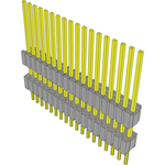 Conn Board Stacker HDR 18 POS 1.27mm Solder ST Thru-Hole Tube