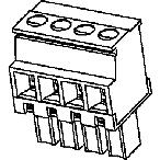 Molex-395132004 Connector Terminal Blocks Conn Eurostyle Block F 4 POS 3.81mm Screw ST Cable Mount 8A/Contact Eurostyle™