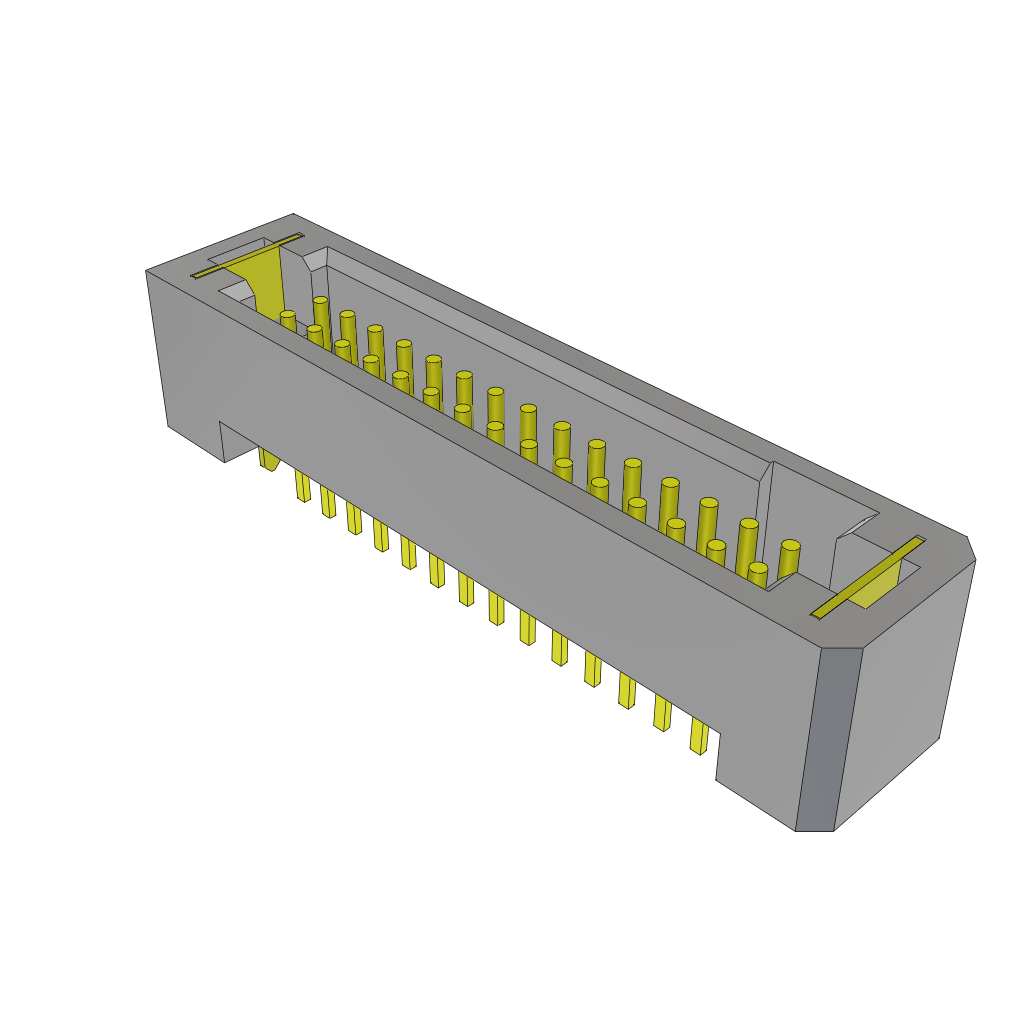 Samtec-TFM-115-01-H-D-WT Connector Headers and PCB Receptacles Conn Shrouded Header (4 Sides) HDR 30 POS 1.27mm Solder ST Top Entry Thru-Hole TIGER EYE™ Tube