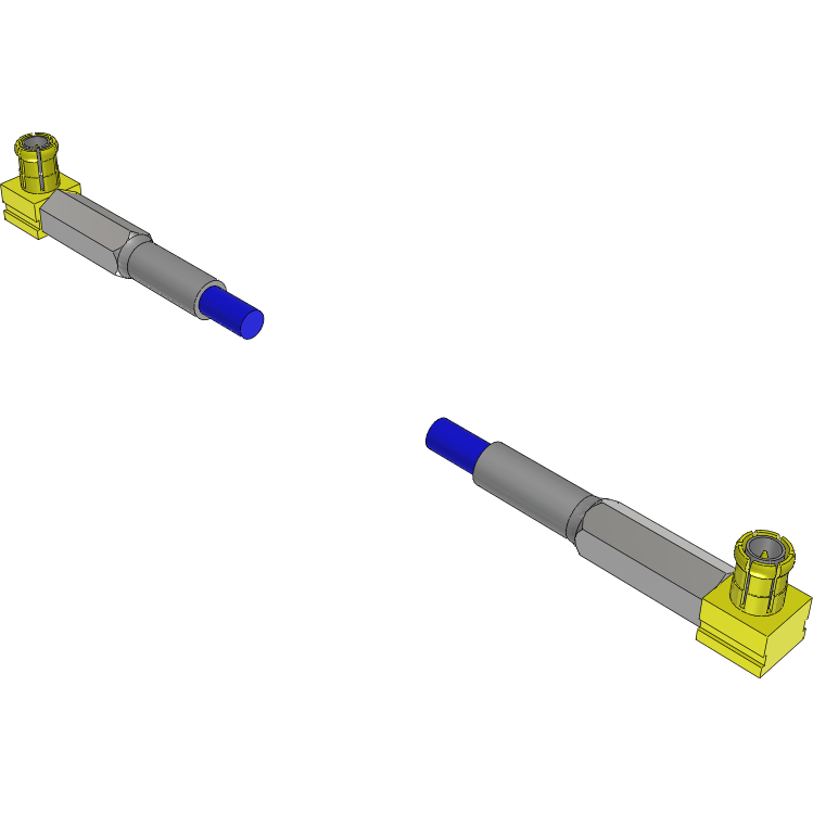 Samtec-RF316-02RP1-02RP1-0260 同轴电缆组件 Cable Assembly Coaxial 0.26m 26AWG MCX to MCX PL-PL Solutionator Bag