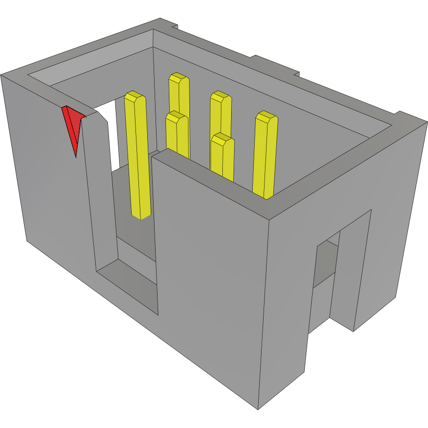 Samtec-TST-103-01-G-D 连接器插头及 PCB 插座 Conn Shrouded Header (4 Sides) HDR 6 POS 2.54mm Solder ST Top Entry Thru-Hole Bulk