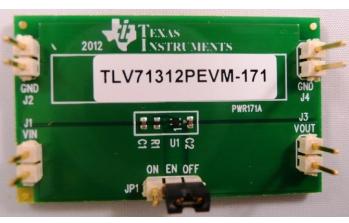 Texas Instruments-TLV71312PEVM-171 Power Management Development Boards and Kits TLV71312P Linear Regulator 0.8V to 3.6V Output Evaluation Board