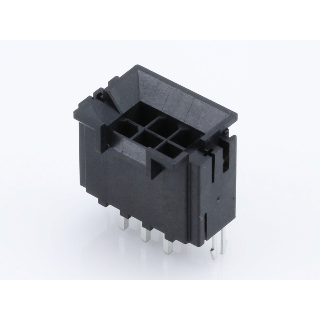 Molex-0440680101 Steckverbinder Conn Power M 6 POS 4.2mm Solder ST Thru-Hole 6 Terminal 1 Port Mini-Fit® BMI Tray