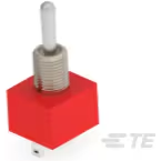 TE Connectivity-A205SYZQ04 Basculeur de commutateur Switch Toggle (ON) OFF (ON) DPDT Bat Lever Wire Lug 5A 250VAC 28VDC Panel Mount with Threads Bulk