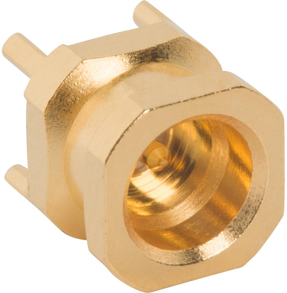 Amphenol RF-PSMP-MSLD-PCT25 RF-Steckverbinder Conn PSMP 0Hz to 10GHz 50Ohm Solder ST Thru-Hole RCP Gold