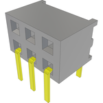 Conn Socket Strip SKT 6 POS 2mm Solder RA Side Entry Thru-Hole Bulk