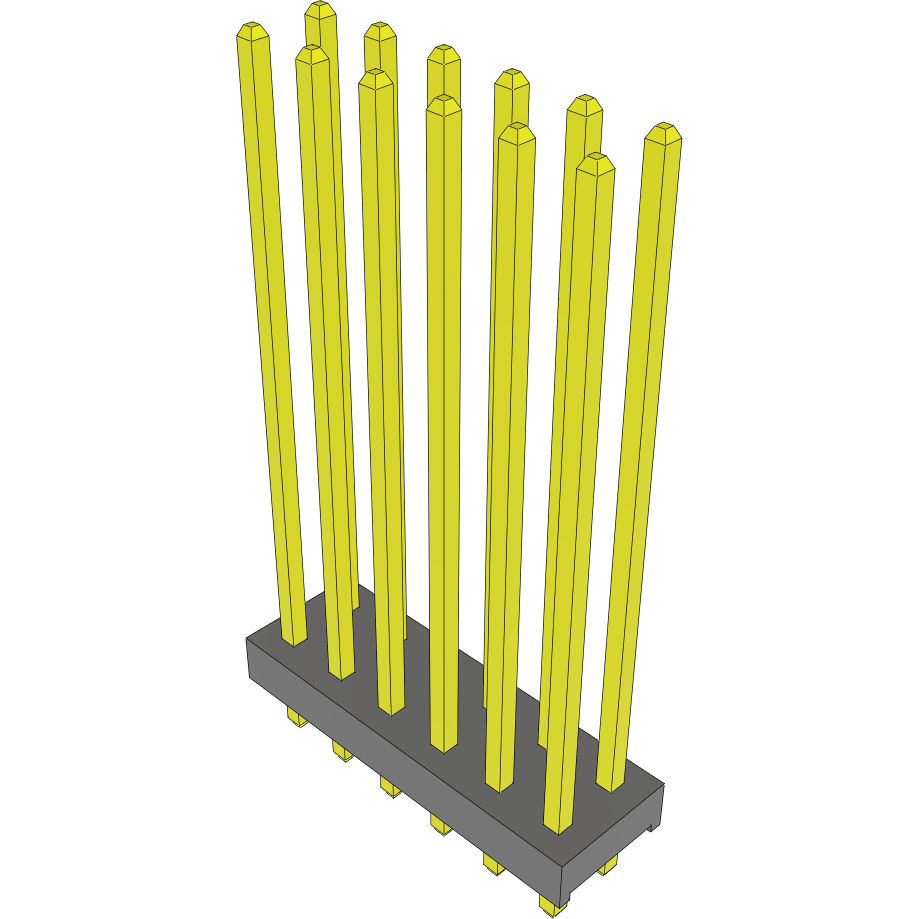 Samtec-MTMM-106-15-L-D-700 Piastre connettori e prese PCB Conn Unshrouded Header HDR 12 POS 2mm Solder ST Top Entry Thru-Hole Bulk