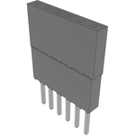 Conn Elevated Socket SKT 6 POS 2.54mm Solder ST Top Entry Thru-Hole Tube
