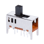 Switch Slide ON ON ON DP3T Raised Slide 0.2A 30VDC 10000Cycles PC Pins Thru-Hole