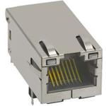 Bel Fuse-G27-122T-015 Steckverbinder, Telefon und Telekommunikation Conn Rj 45 F 8 Pos 1.02mm Solder RA Thru Hole 20 Terminal