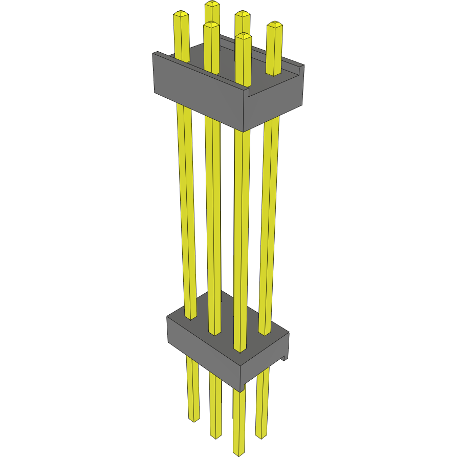 Samtec-EW-03-19-G-D-900 连接器插头及 PCB 插座 Conn Board Stacker HDR 6 POS 2.54mm Solder ST Top Entry Thru-Hole Bulk
