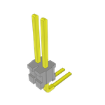 Conn Unshrouded Header HDR 2 POS 1.27mm Solder RA Side Entry Thru-Hole Bulk