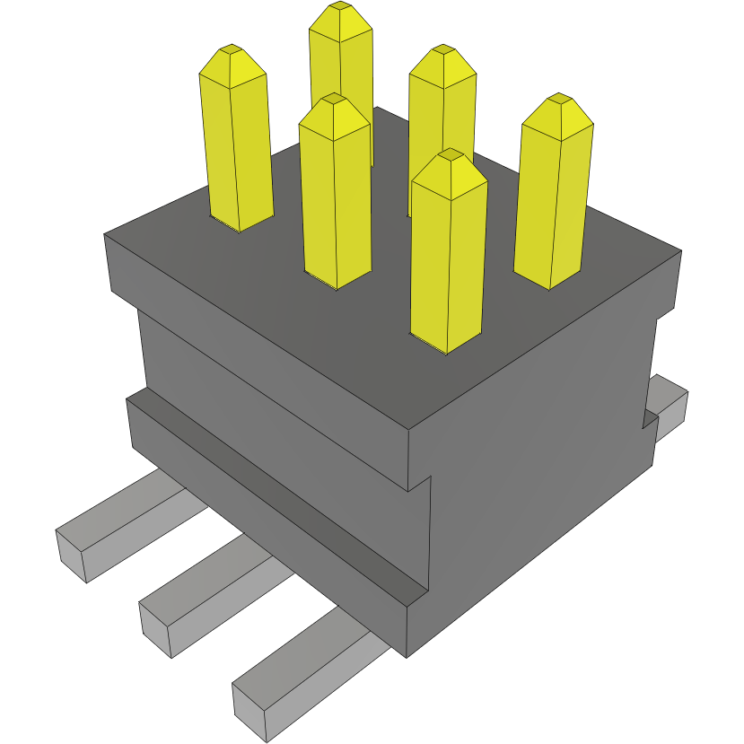 Samtec-FTSH-103-03-F-DV Connector Headers and PCB Receptacles Conn Unshrouded Header HDR 6 POS 1.27mm Solder ST Top Entry SMD TIGER CLAW™ Layer
