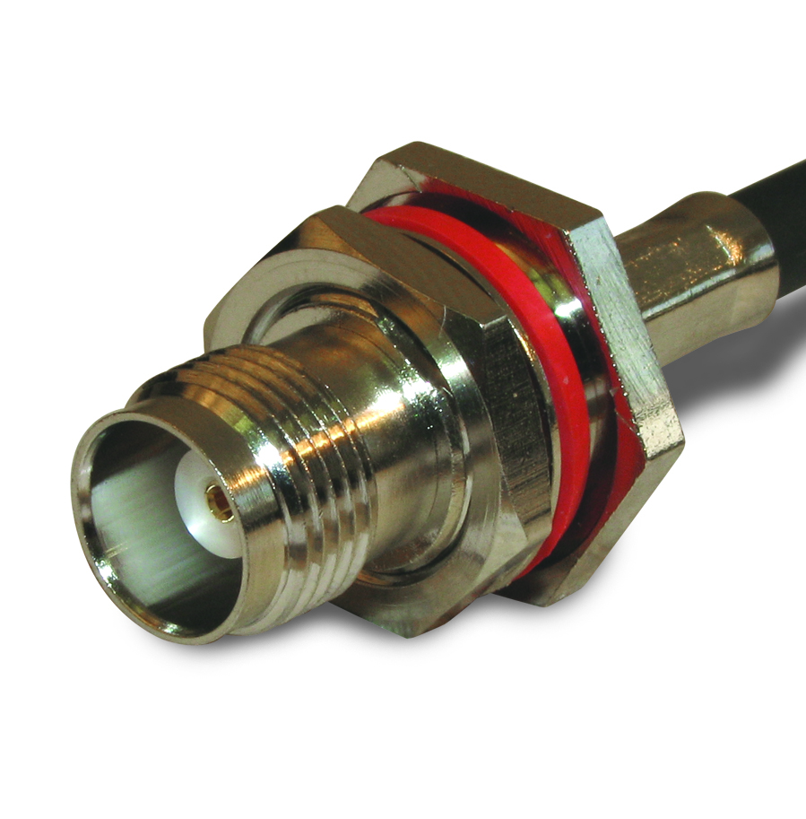 Amphenol RF-122160 RF-Steckverbinder Conn TNC 0Hz to 11GHz 50Ohm Crimp ST Panel Mount RCP Gold