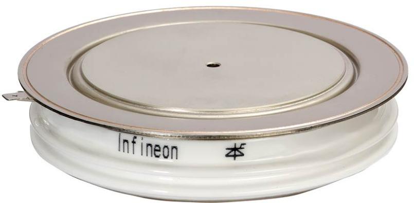 Infineon Technologies AG-T2481N28TOFVTXPSA1 Thyristors Thyristor PCT 2.8kV 6120A(RMS) 47.5kA 4-Pin Tray