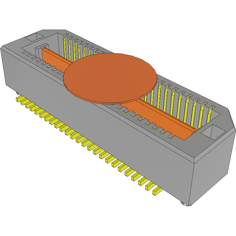 Samtec-QTS-025-01-F-D-A-K Steckverbinderleisten und Leiterplattenbuchsen Conn Micro High Speed Terminal Strip HDR 50 POS 0.635mm Solder ST SMD Tray