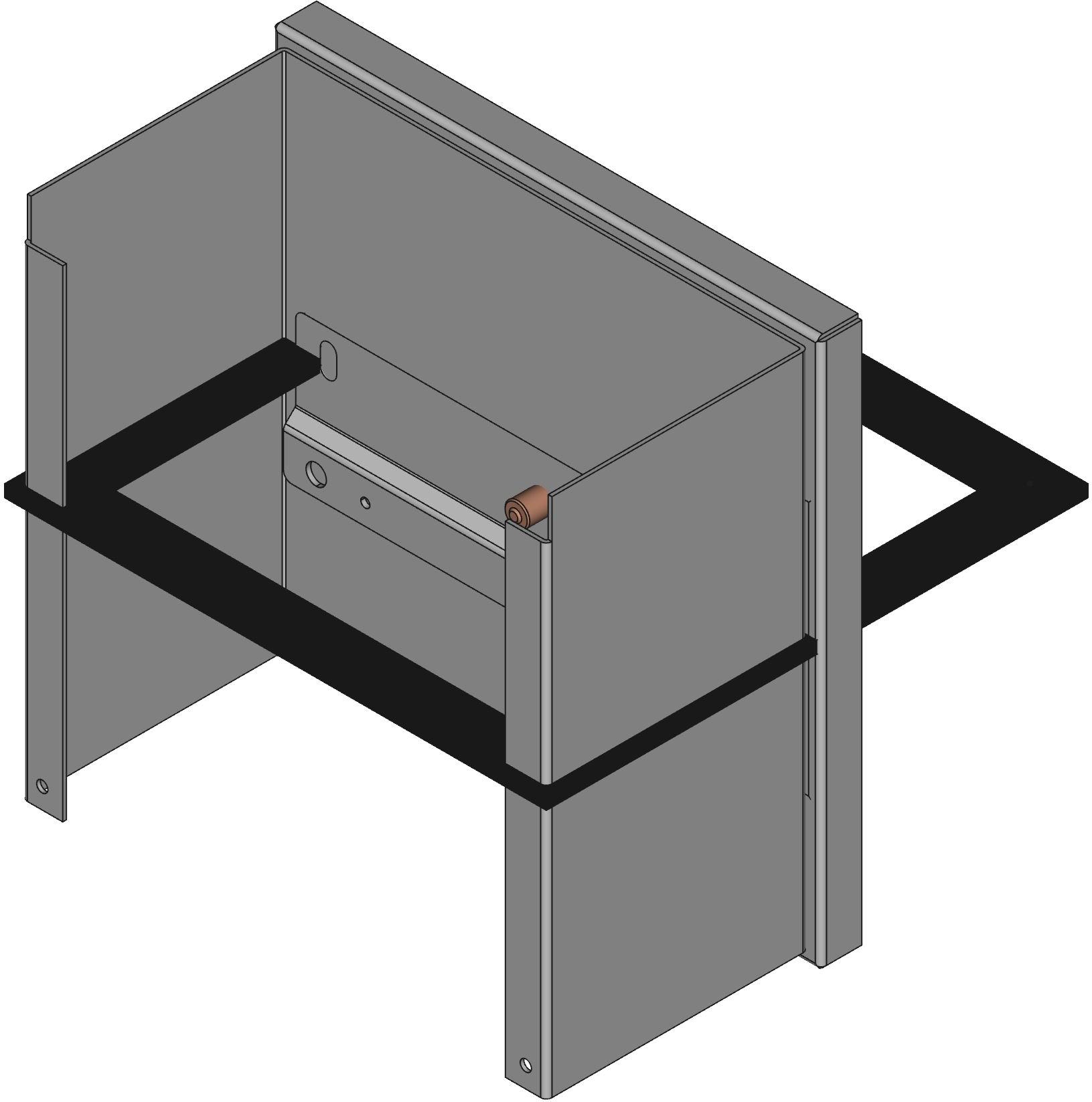 Hammond Manufacturing-C3R884ESCNK Kästen, Gehäuse und Gestelle Gray Galvanized Steel Junction Box