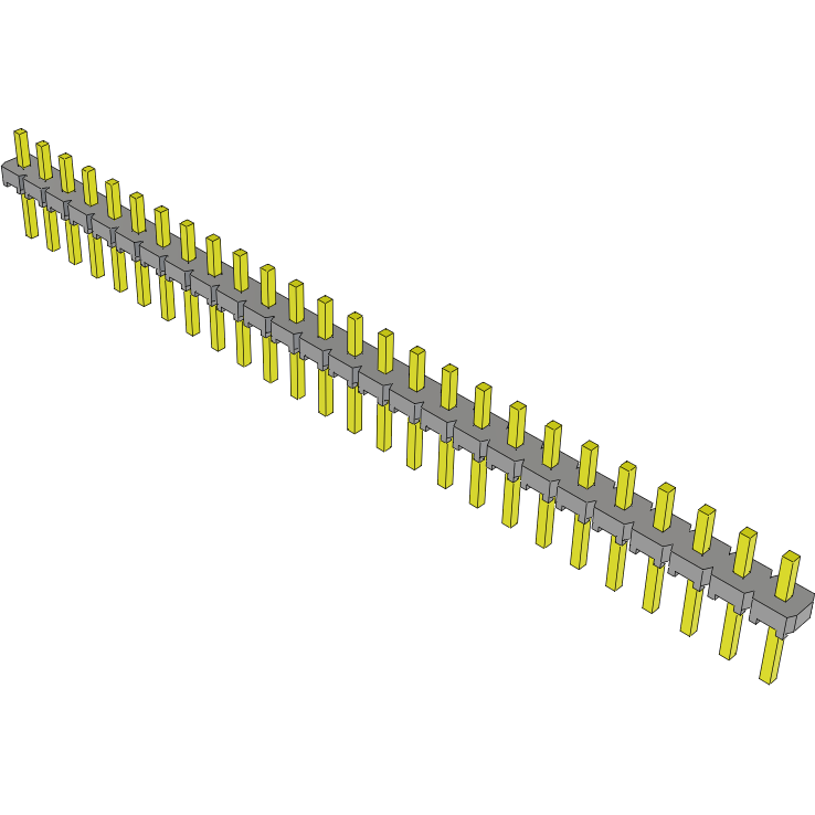 Samtec-TLW-126-05-G-S 连接器插头及 PCB 插座 Conn Unshrouded Header HDR 26 POS 2.54mm Solder ST Top Entry Thru-Hole Bulk