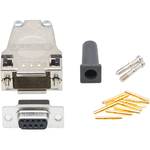 Conn D-Sub F 9 POS 1.42mm Crimp ST Cable Mount 1 Port FCT Products Bag