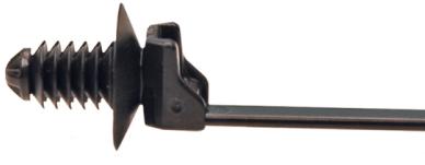 HellermannTyton-157-00302 Kabelbinder Cable Tie/Fir Tree Mount with Disc, 6.5 Inch L, 6.3 - 7.0 mm Hole Dia
