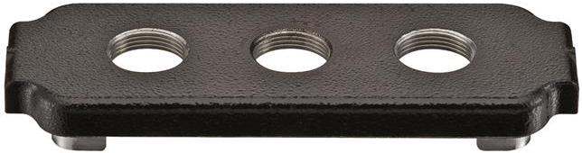 HARTING Technology Group-19400169901 Connector Accessories Connector Accessories Mounting Cover Straight Aluminum Die Cast Black Powder Han®