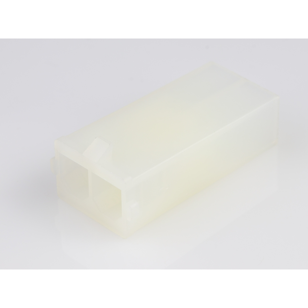 Molex-436801002 Carcaza de cables discretos de conector Conn Housing PL 2 POS 7.49mm Crimp ST Cable Mount Natural Sabre™ Bag