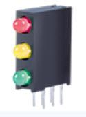 Kingbright-WP934SA/LILYLGD LEDs LED Tri-Level Tri-Color Green/Red/Yellow 565nm/627nm/590nm 6-Pin Tube