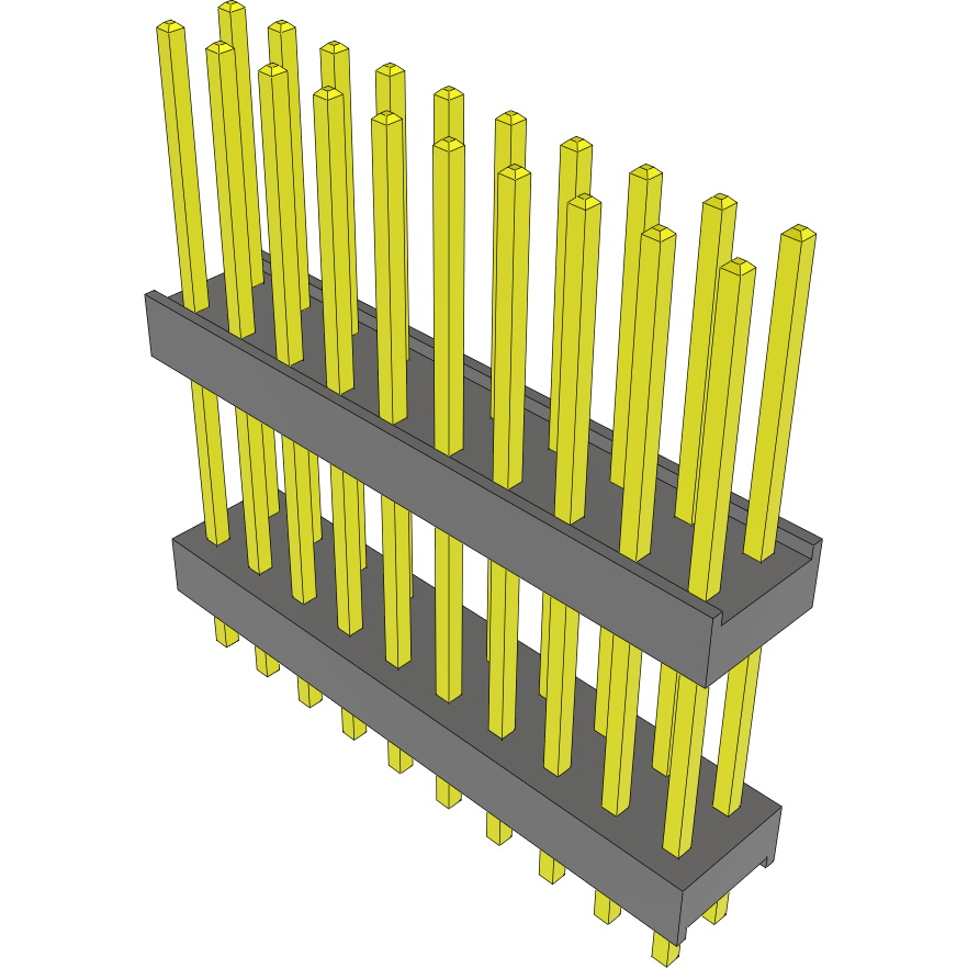 Samtec-DW-10-12-F-D-527 Steckverbinderleisten und Leiterplattenbuchsen Conn Board Stacker HDR 20 POS 2.54mm Solder ST Top Entry Thru-Hole Bulk