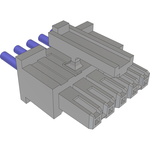 Cable Assembly 0.152m Power 5 POS SKT Crimp 20AWG
