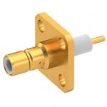 Radiall-R114413000W RF-Steckverbinder Conn SMB 0Hz to 4GHz 50Ohm ST Panel Mount RCP Gold Over Nickel