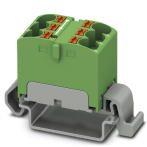 PHOENIX CONTACT-3273666 连接器接线板 Distribution block, Block with horizontal alignment, nom. voltage: 800 V, nominal current: 32 A, connection method: Push-in connection