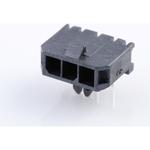 Conn Wire to Board HDR 3Power POS 3mm Solder RA Side Entry Thru-Hole Micro-Fit 3.0 Tray