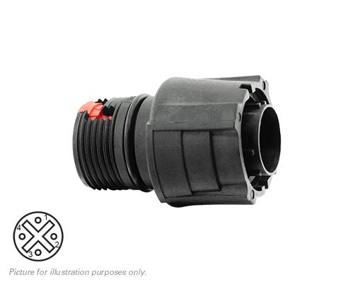 SOURIAU-CL1P1101 Accessoires de raccordement Connector Accessories Housing Straight Thermoplastic Black