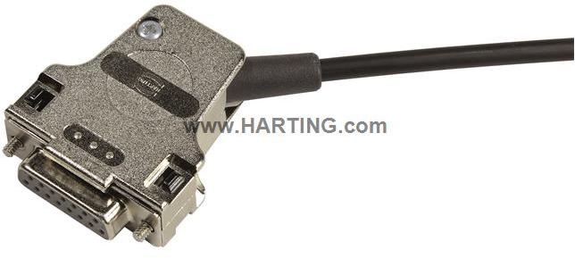 HARTING-09670150339 Schrumpfbalgenadapter Shell Housing 90° A Shell Size Metal Threaded