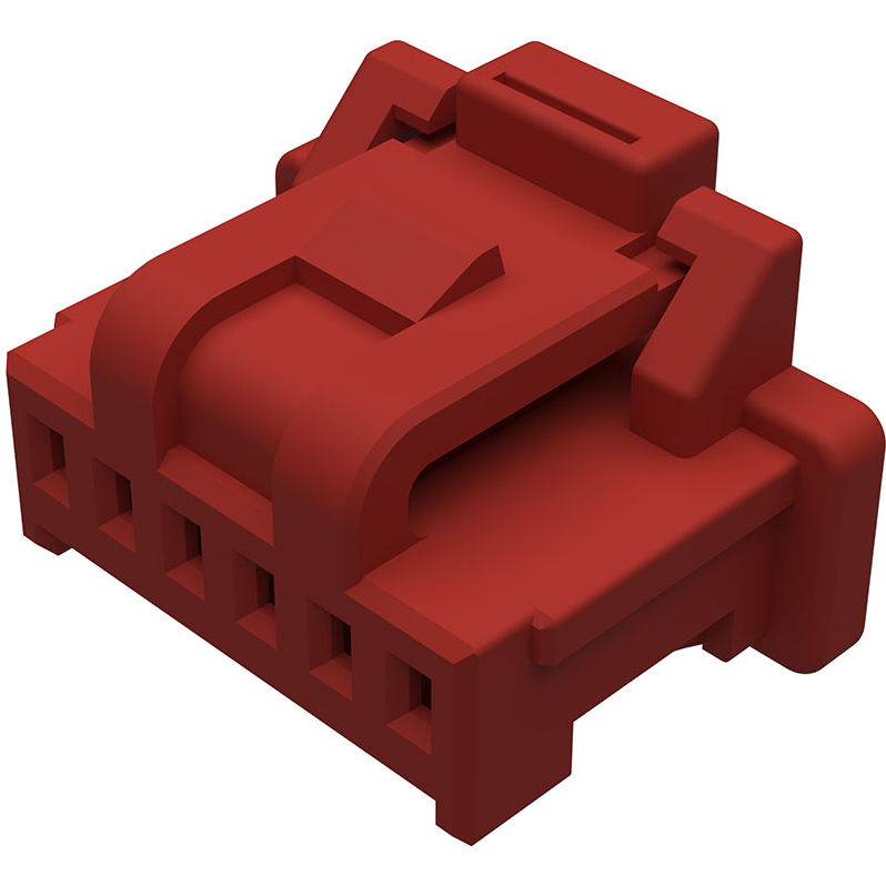 Molex-501330-1032 Connector Discrete Wire Housing Conn Housing RCP 10 POS 1mm Crimp ST Cable Mount Red Pico-Clasp Bag