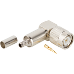 Conn TNC 0Hz to 11GHz 50Ohm Crimp RA Cable Mount PL Gold