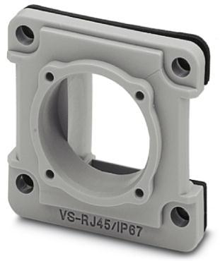 PHOENIX CONTACT-1689080 Accessori per connettori Connector Accessories Frame Straight Polyamide Gray Gold Over Nickel