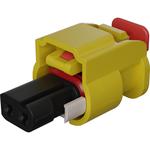 Conn Housing RCP 2 POS 4mm Crimp ST Cable Mount Yellow MXP120™ Bag