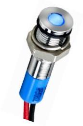 Apem Components-Q6F3CXXG24E Panel Mount Indicators LED Panel Mount Indicator Uni-Color Green 12mcd 2-Pin